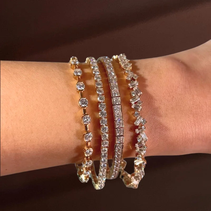 6ct Tennis Bracelet | 3mm Lab-Grown Diamonds in Solid Gold (Best Seller) | Lady Estere Jewellery 14K 18K Diamond Moissanite White Yellow