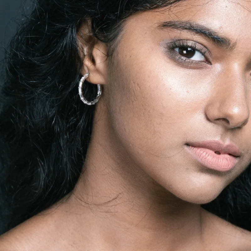 Baguette Cut | Eternity Hoops (Solid gold) | Lady Estere Jewellery | Worldwide Shipping 14K 18K Solid Gold Lab-Grown Diamond Moissanite