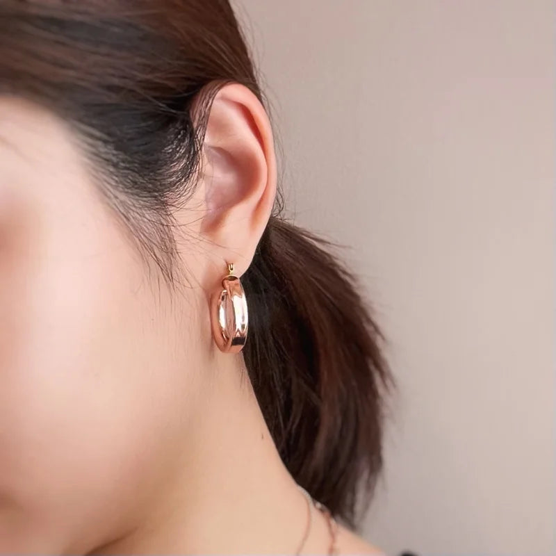 Boss Mini | Power Hoops (3 Colours) | Lady Estere Jewellery | Worldwide Shipping 14K 18K Solid Gold Lab-Grown Diamond Moissanite White