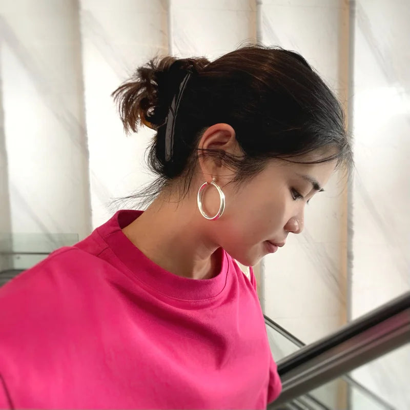 Boss | Power Hoops (3 Colours) | Lady Estere Jewellery | Worldwide Shipping 14K 18K Solid Gold Lab-Grown Diamond Moissanite White Yellow