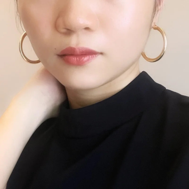 Boss | Power Hoops (3 Colours) | Lady Estere Jewellery | Worldwide Shipping 14K 18K Solid Gold Lab Grown Diamond Moissanite White Yellow