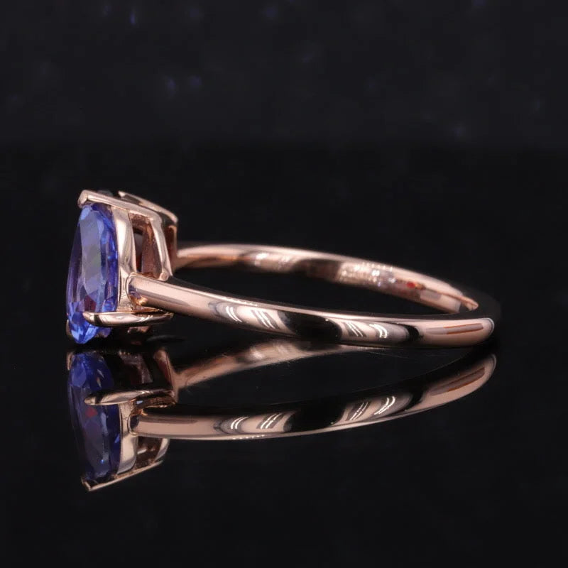 Custom Garnet & Lab Grown Sapphire Toi et Moi Birthstone Ring | Lady Estere Jewellery 14K 18K Solid Gold Lab-Grown Diamond Moissanite White