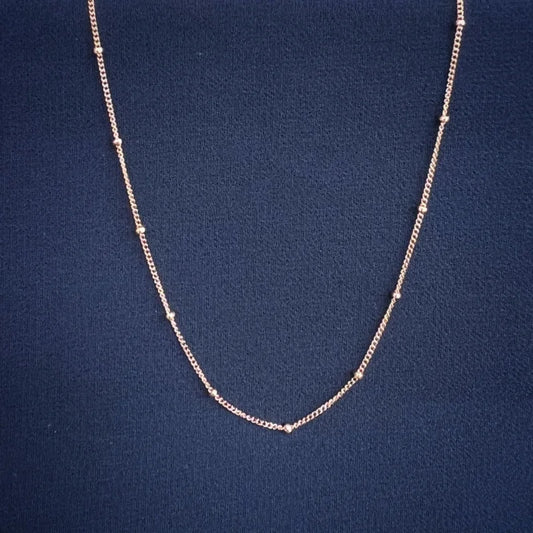 Dolce | Dainty Satellite Necklace Chain | Lady Estere Jewellery | Worldwide Shipping 14K 18K Solid Gold Lab - Grown Diamond Moissanite