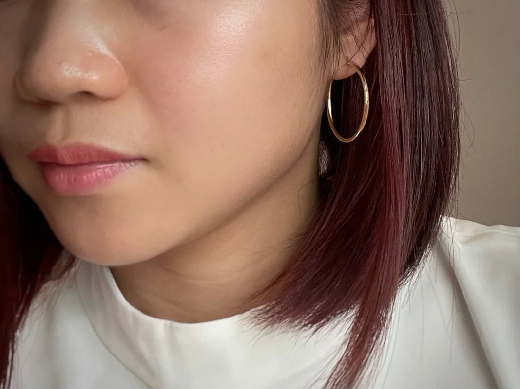 Everyday Hoops (S-XL 3 Colours) | Lady Estere Jewellery | Worldwide Shipping 14K 18K Solid Gold Lab-Grown Diamond Moissanite White Yellow