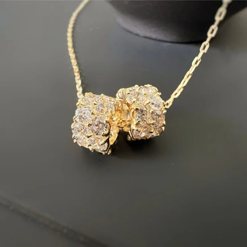 Famille | Token Multi-Pendant Necklace (solid gold) | Lady Estere Jewellery | Worldwide 14K 18K Solid Gold Lab-Grown Diamond Moissanite