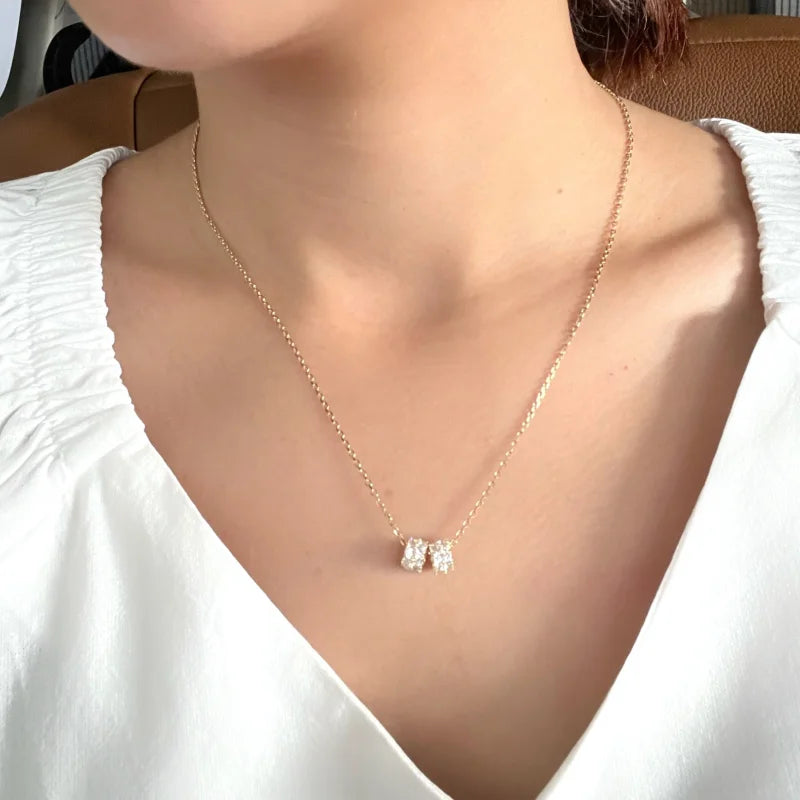 Famille | Token Multi-Pendant Necklace (solid gold) | Lady Estere Jewellery | Worldwide 14K 18K Solid Gold Lab-Grown Diamond Moissanite