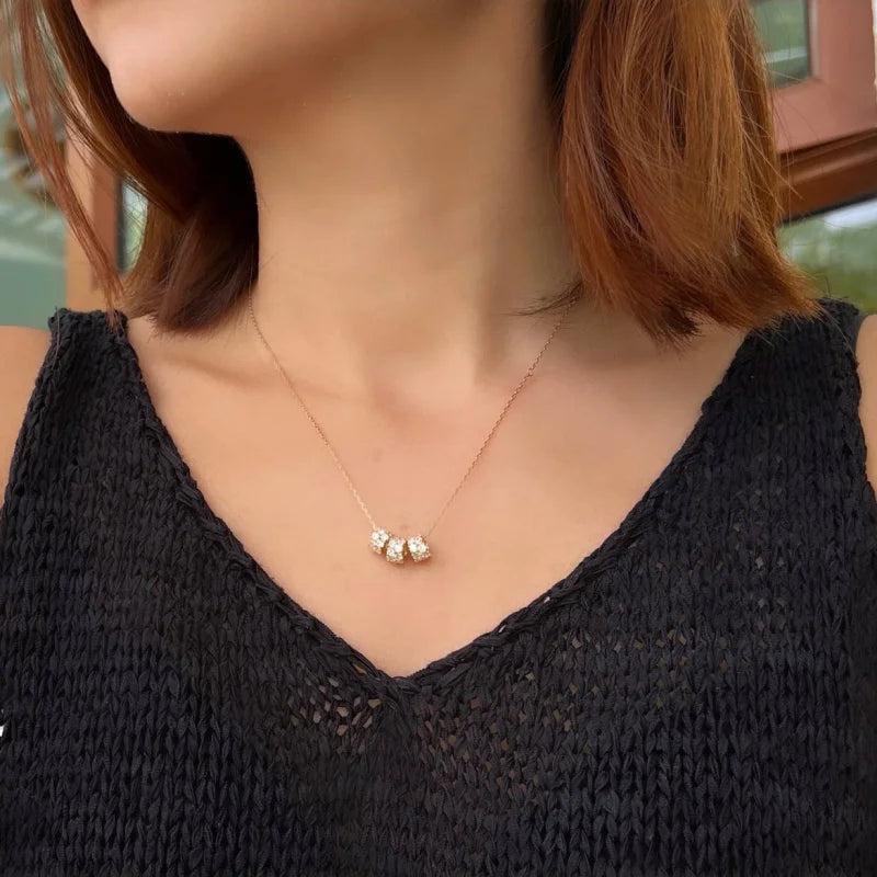 Fine Cartier Chains | Diamond Cut Anchor Necklace (solid gold) | Lady Estere Jewellery 14K 18K Solid Gold Lab-Grown Moissanite White Yellow