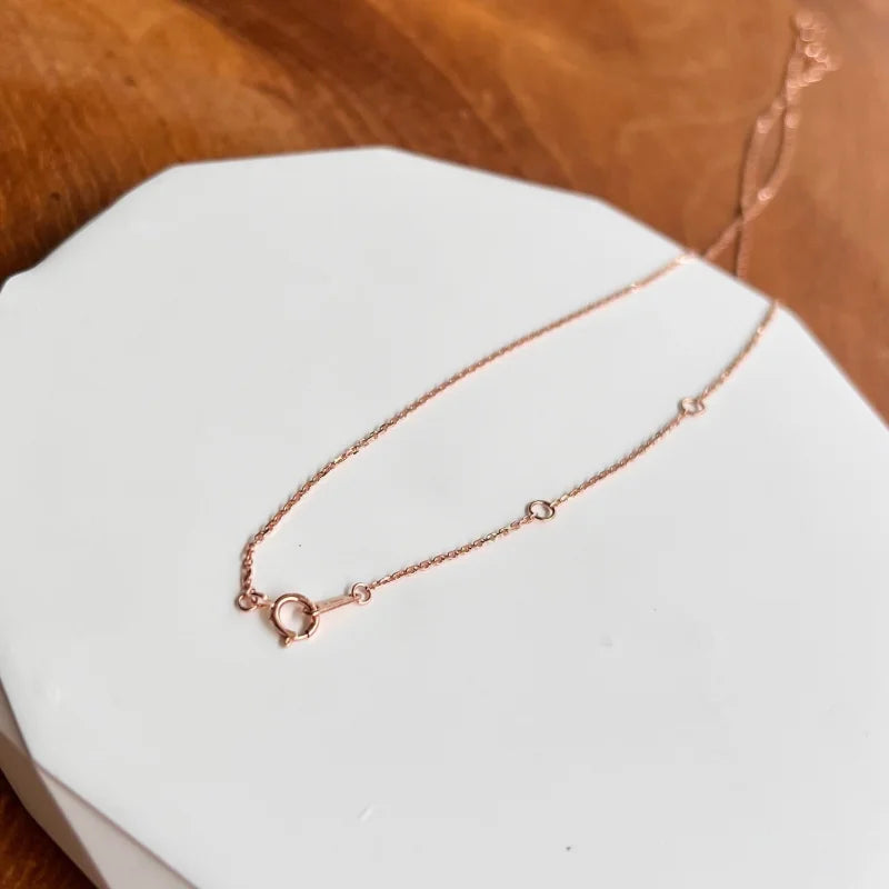 Fine Cartier Chains | Diamond Cut Anchor Necklace (solid gold) | Lady Estere Jewellery 14K 18K Solid Gold Lab-Grown Moissanite White Yellow