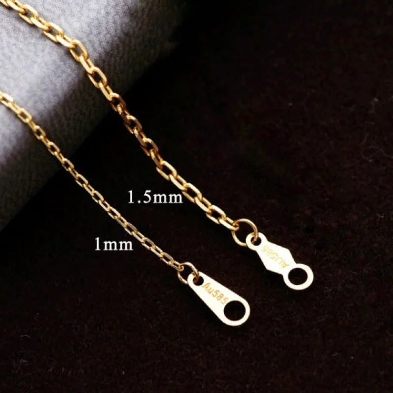 Fine Cartier Chains | Diamond Cut Anchor Necklace (solid gold) | Lady Estere Jewellery 14K 18K Solid Gold Lab-Grown Moissanite White Yellow