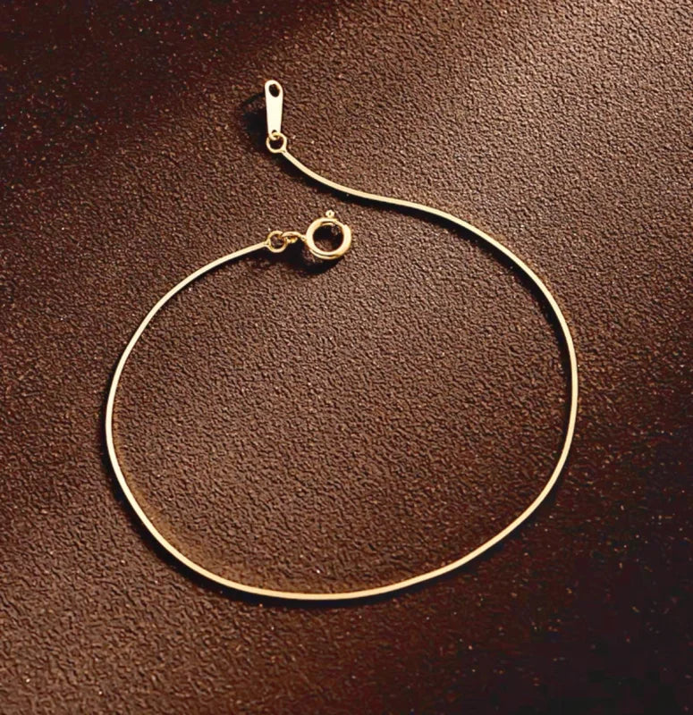 Forever Fine | London Bracelet Chain (Solid Gold) | Lady Estere Jewellery | Worldwide 14K 18K Solid Gold Lab-Grown Diamond Moissanite White