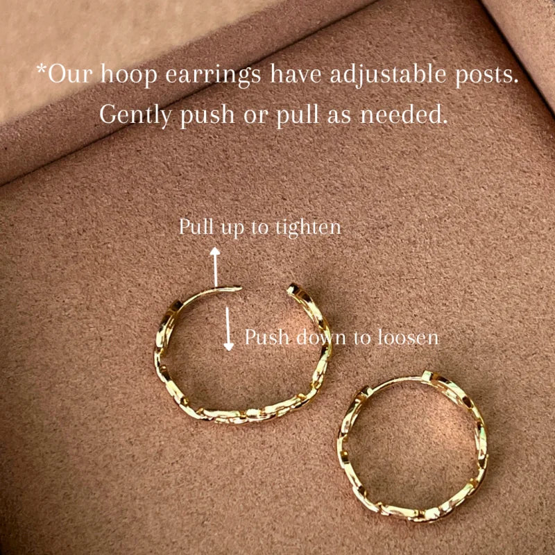 Gucci | Buckle Link Hoop Earrings (Solid Gold) | Lady Estere Jewellery | Worldwide 14K 18K Solid Gold Lab-Grown Diamond Moissanite White