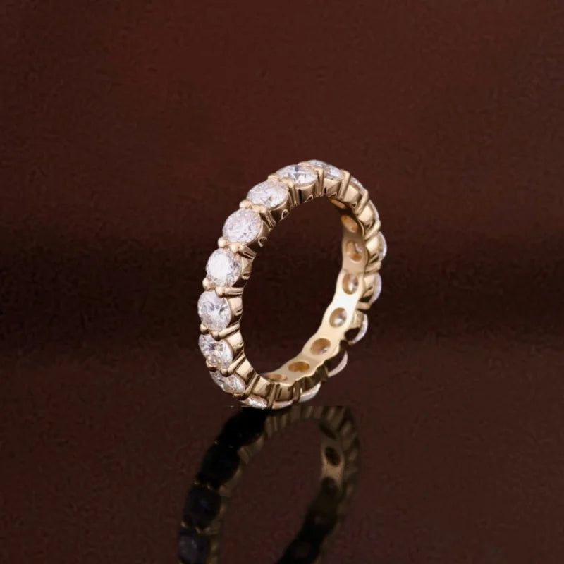 La Lune | 3.5mm Full Eternity Ring (Solid Gold) | Lady Estere Jewellery | Worldwide 14K 18K Solid Gold Lab-Grown Diamond Moissanite White