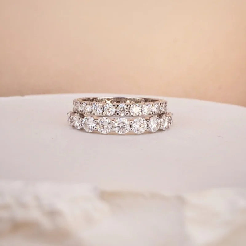 La Lune | 3.5mm Full Eternity Ring (Solid Gold) | Lady Estere Jewellery | Worldwide 14K 18K Solid Gold Lab-Grown Diamond Moissanite White