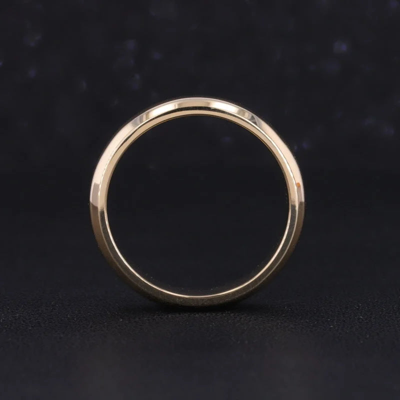 Men’s Wedding Band 4mm | Polished (Solid Gold) | Lady Estere Jewellery | Worldwide 14K 18K Solid Gold Lab Grown Diamond Moissanite White