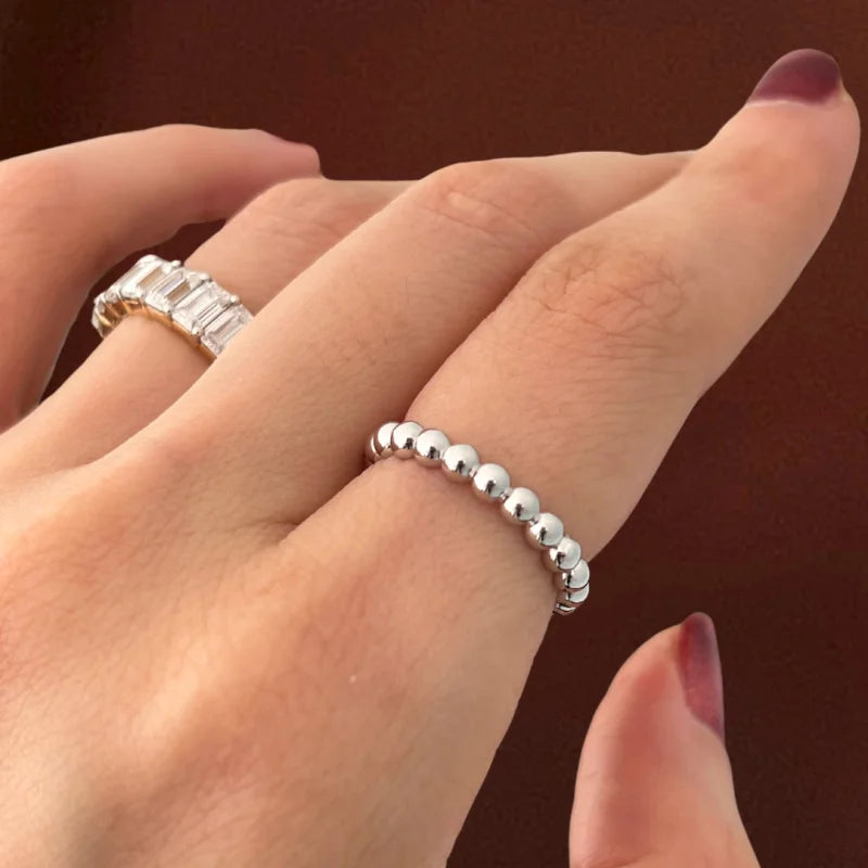 Pebble | Ring (Solid gold) | Lady Estere Jewellery | Worldwide Shipping 14K 18K Solid Gold Lab Grown Diamond Moissanite White Yellow Rose