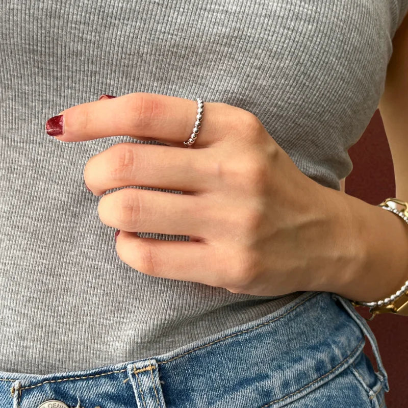Pebble | Ring (Solid gold) | Lady Estere Jewellery | Worldwide Shipping 14K 18K Solid Gold Lab Grown Diamond Moissanite White Yellow Rose