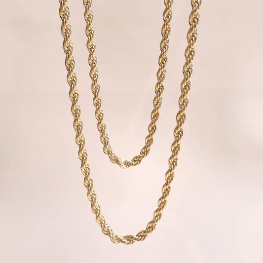 Rope | Statement Chain Necklace | Lady Estere Jewellery | Worldwide Shipping 14K 18K Solid Gold Lab Grown Diamond Moissanite White Yellow