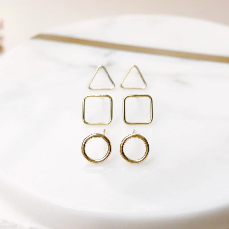 Squid Game | Mummy & Me Studs Set | Lady Estere Jewellery | Worldwide Shipping 14K 18K Solid Gold Lab Grown Diamond Moissanite White Yellow