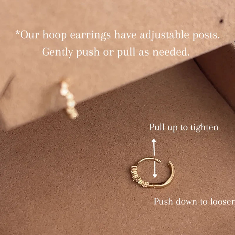 Starlight | Cluster Lab Grown Diamond Hoop Earrings (Solid Gold) | Lady Estere Jewellery 14K 18K Solid Gold Moissanite White Yellow Rose