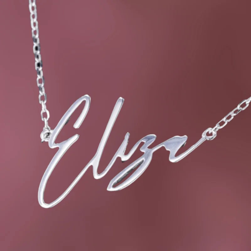 Word | Personalized Name Necklace (Solid Gold) | Lady Estere Jewellery | Worldwide 14K 18K Solid Gold Lab-Grown Diamond Moissanite White