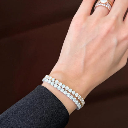 10ct Tennis Bracelet | 4mm Lab Grown Diamonds in Solid Gold | Lady Estere Jewellery 14K 18K Diamond Moissanite White Yellow Rose SG, AU,