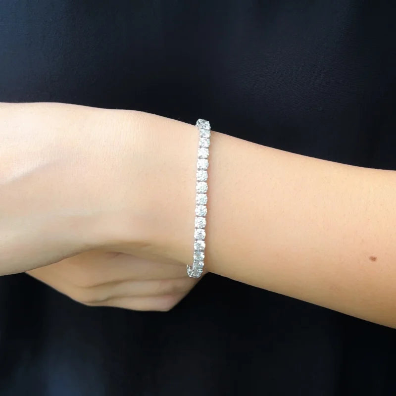 10ct Tennis Bracelet | 4mm Lab Grown Diamonds in Solid Gold | Lady Estere Jewellery 14K 18K Diamond Moissanite White Yellow Rose SG, AU,