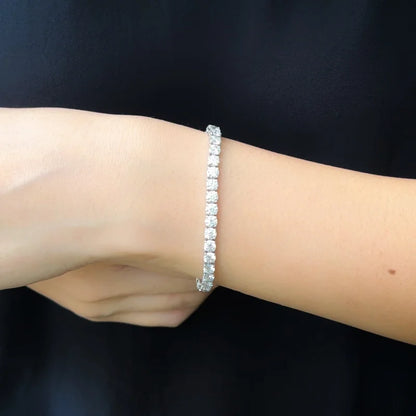 10ct Tennis Bracelet | 4mm Lab Grown Diamonds in Solid Gold | Lady Estere Jewellery 14K 18K Diamond Moissanite White Yellow Rose SG, AU,