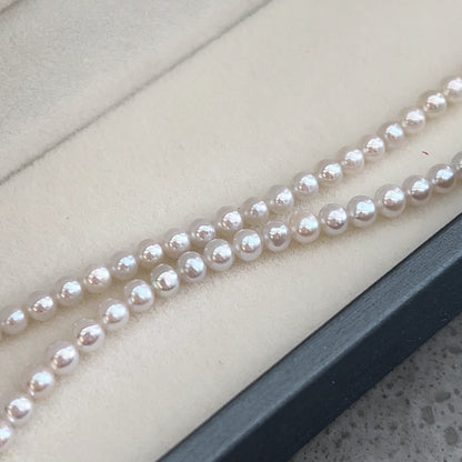 18K Freshwater Baby Akoya Pearl Bracelet - White (Solid Gold)