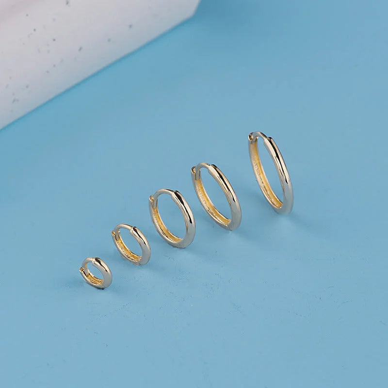 Basic Clicker Hoops (Solid Gold) | Lady Estere Jewellery | Worldwide Shipping 14K 18K Solid Gold Lab-Grown Diamond Moissanite White Yellow