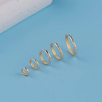 Basic Clicker Hoops (Solid Gold) | Lady Estere Jewellery | Worldwide Shipping 14K 18K Solid Gold Lab-Grown Diamond Moissanite White Yellow