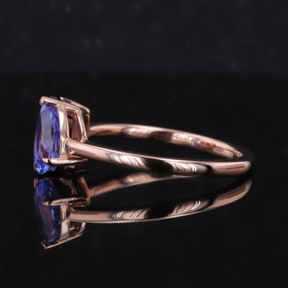 Custom Garnet & Lab Grown Sapphire Toi et Moi Birthstone Ring Double Halo | Lady Estere Jewellery | Worldwide Shipping 14K 18K Solid Gold