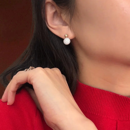 Dôme | Cloud Drop Diamond Earrings (Solid Gold) | Lady Estere Jewellery | Worldwide 14K 18K Solid Gold Lab-Grown Moissanite White Yellow