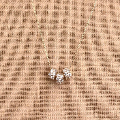 Famille | Token Multi-Pendant Necklace (solid gold) | Lady Estere Jewellery | Worldwide 14K 18K Solid Gold Lab-Grown Diamond Moissanite