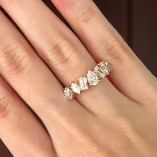 White moissanite rings on sale