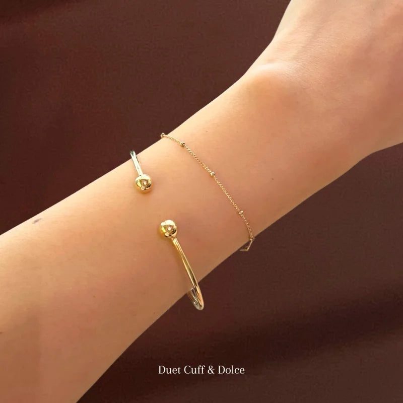 Forever Fine | Dolce Satellite Bracelet Chain (Solid Gold) | Lady Estere Jewellery 14K 18K Solid Gold Lab-Grown Diamond Moissanite White