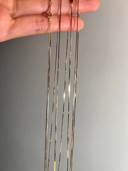 Forever Fine | London Necklace Chain (Solid Gold) | Lady Estere Jewellery | Worldwide 14K 18K Solid Gold Lab-Grown Diamond Moissanite White