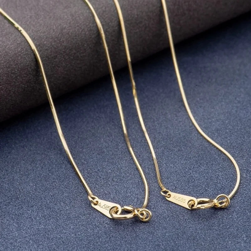 Forever Fine | London Necklace Chain (Solid Gold) | Lady Estere Jewellery | Worldwide 14K 18K Solid Gold Lab-Grown Diamond Moissanite White