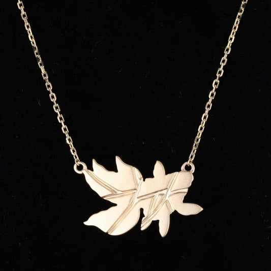 Kingyo Kintsugi Logo Pendant | Lady Estere Jewellery | Worldwide Shipping 14K 18K Solid Gold Lab-Grown Diamond Moissanite White Yellow Rose