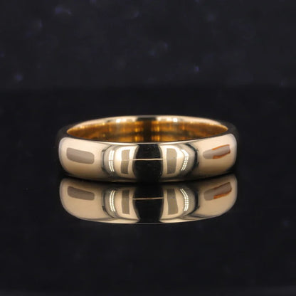 Men’s Wedding Band 5mm | Polished (Solid Gold) | Lady Estere Jewellery | Worldwide 14K 18K Solid Gold Lab Grown Diamond Moissanite White