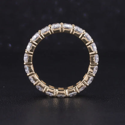 Radiant Cut | 4ct Full Eternity Ring (Solid gold) | Lady Estere Jewellery | Worldwide 14K 18K Solid Gold Lab-Grown Diamond Moissanite White