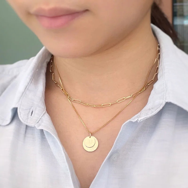 Solo | Initial Necklace | Lady Estere Jewellery | Worldwide Shipping 14K 18K Solid Gold Lab-Grown Diamond Moissanite White Yellow Rose SG,