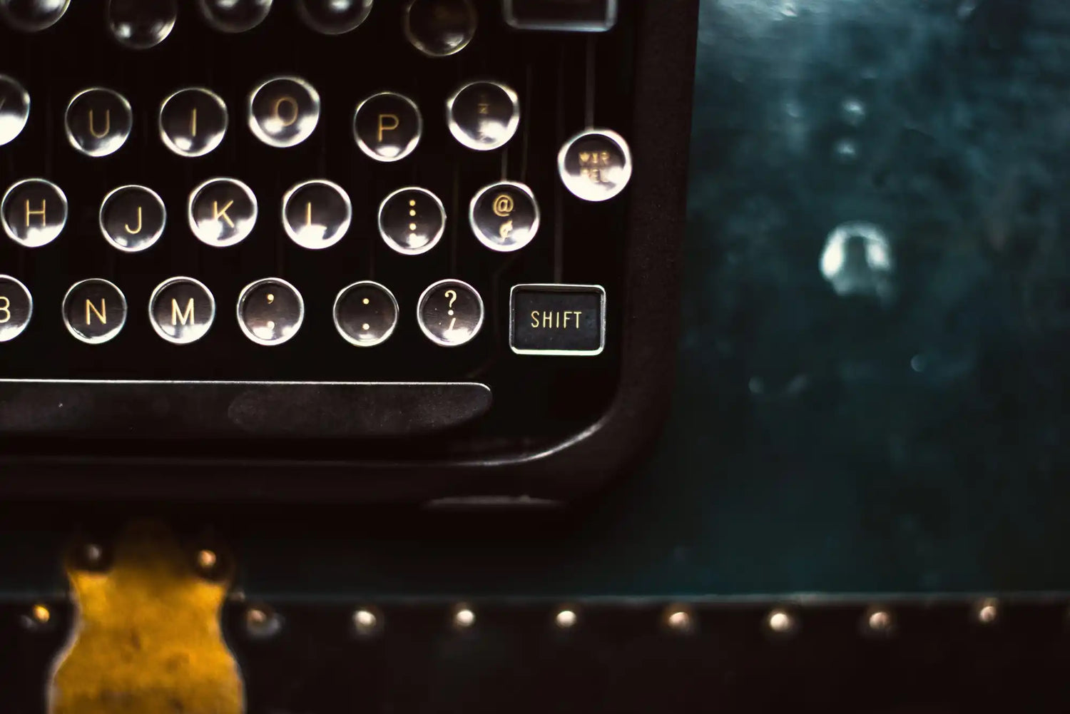 Vintage typewriter keyboard.