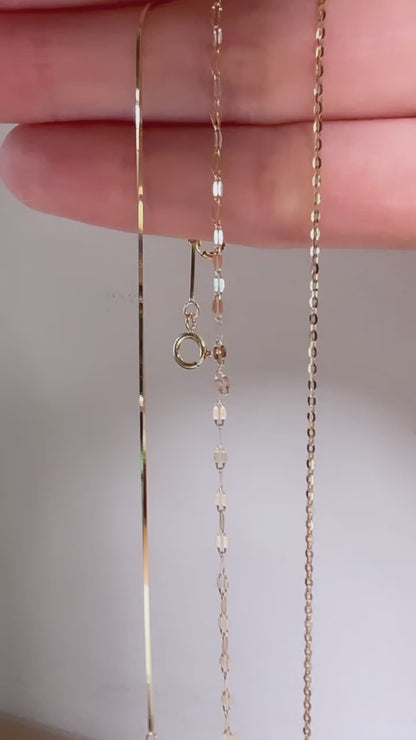 Forever Fine | Shimmer Bracelet Chain (Solid Gold)