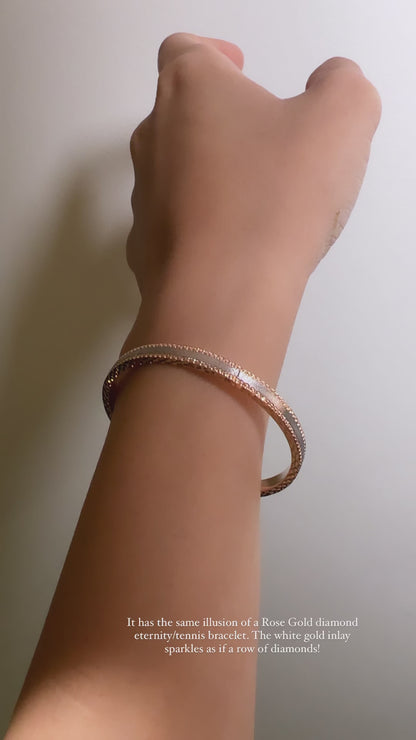 Illuminate | Special Finish Bangle Bracelet (Solid Gold)