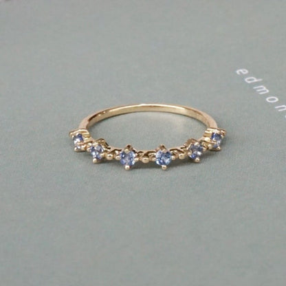 Spacer+ | Sapphire or Ruby Pinky Ring (Solid Gold)