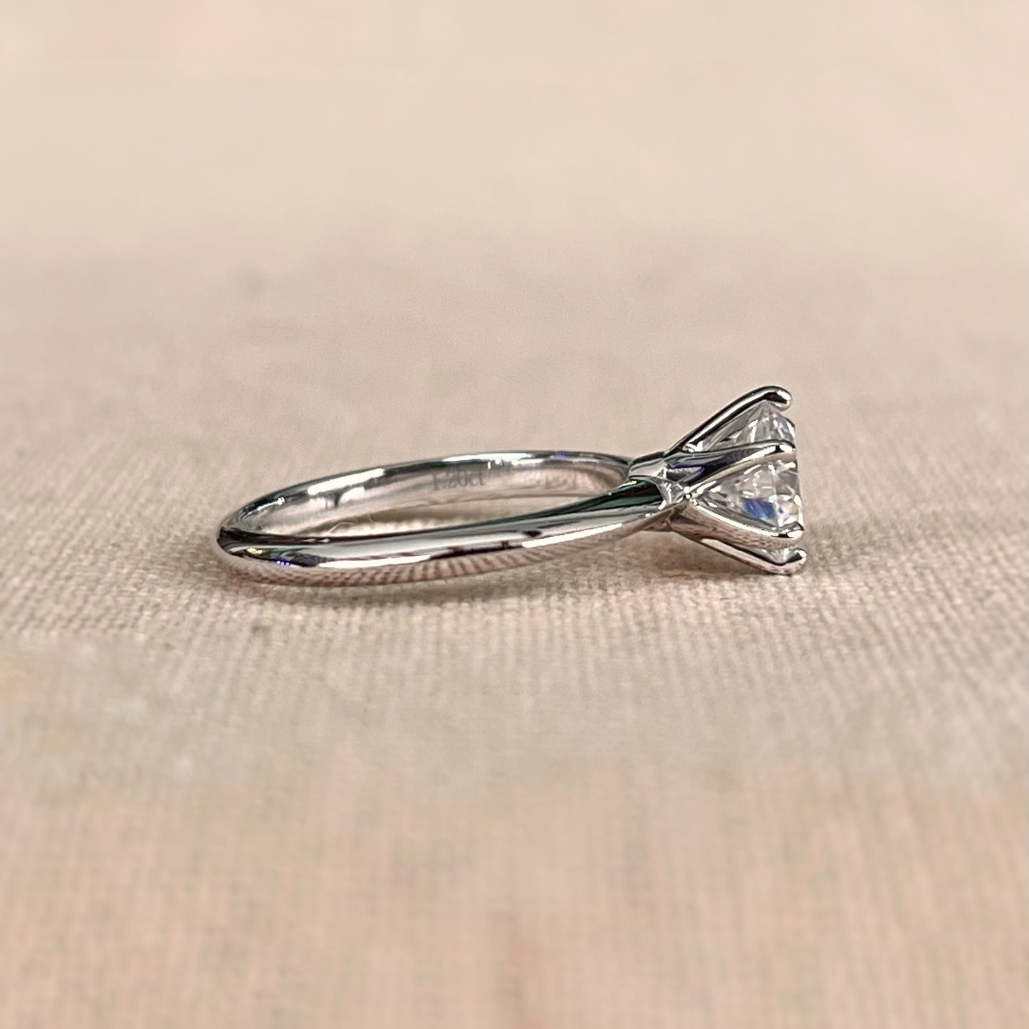 1.2ct Tiffany Setting Solitaire in White Gold