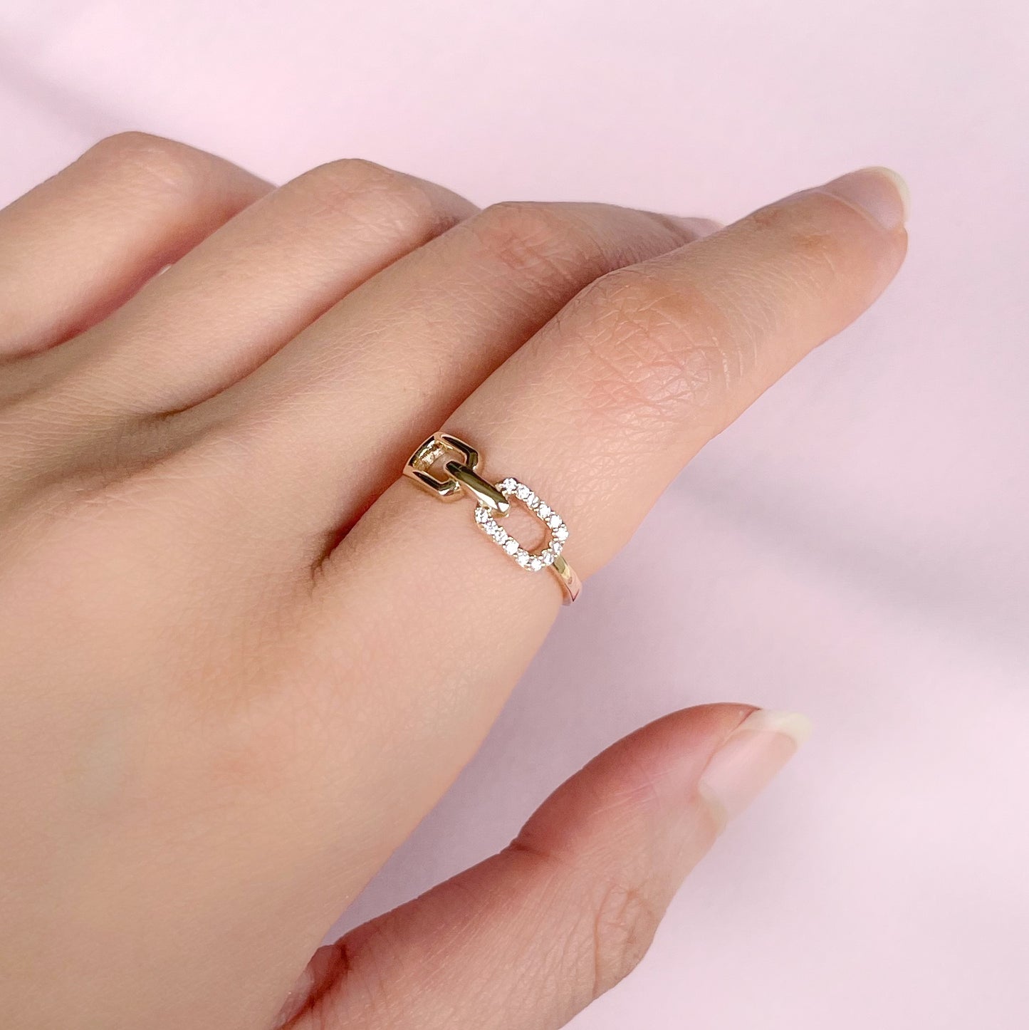 Secure | Link Ring (Solid Gold)