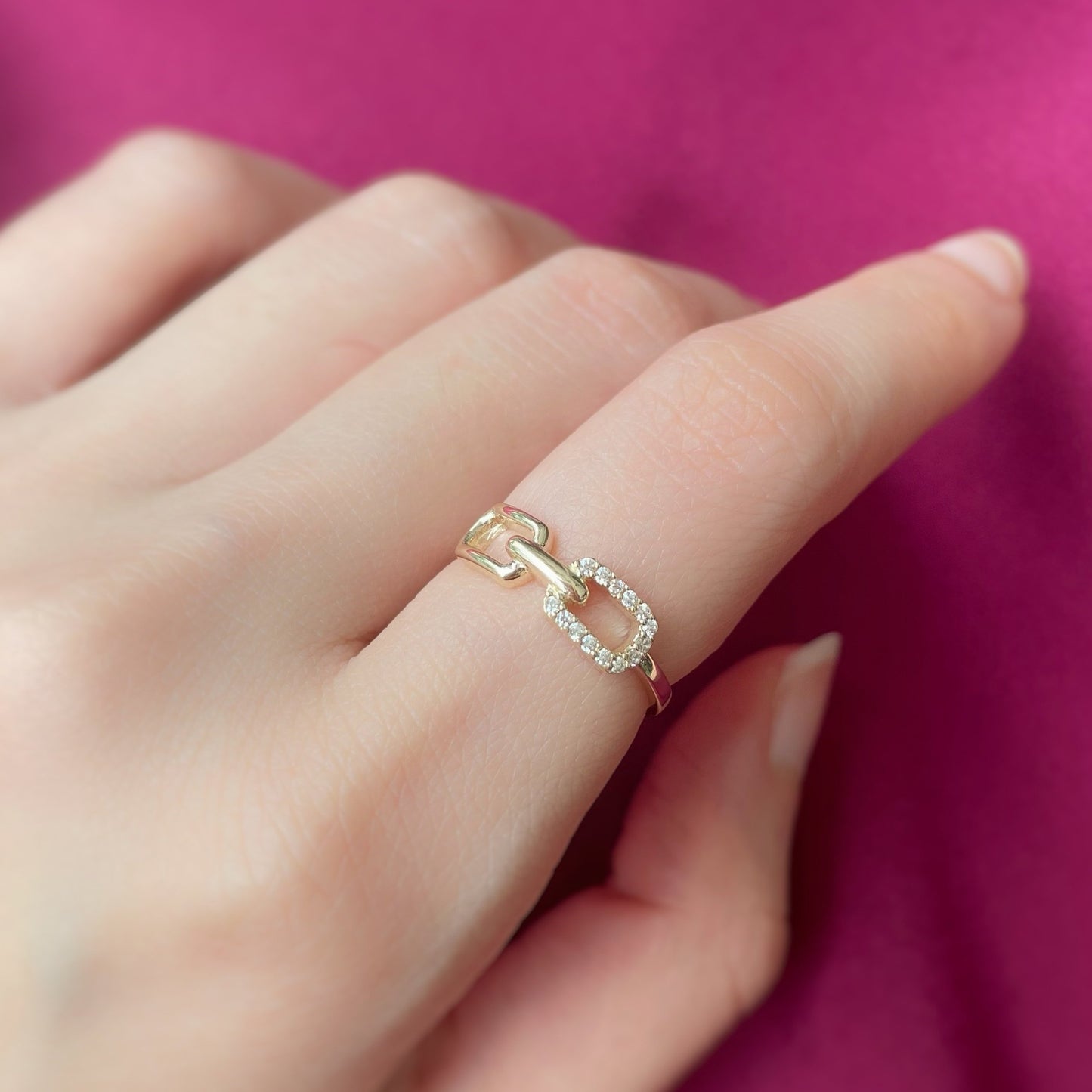 Secure | Link Ring (Solid Gold)