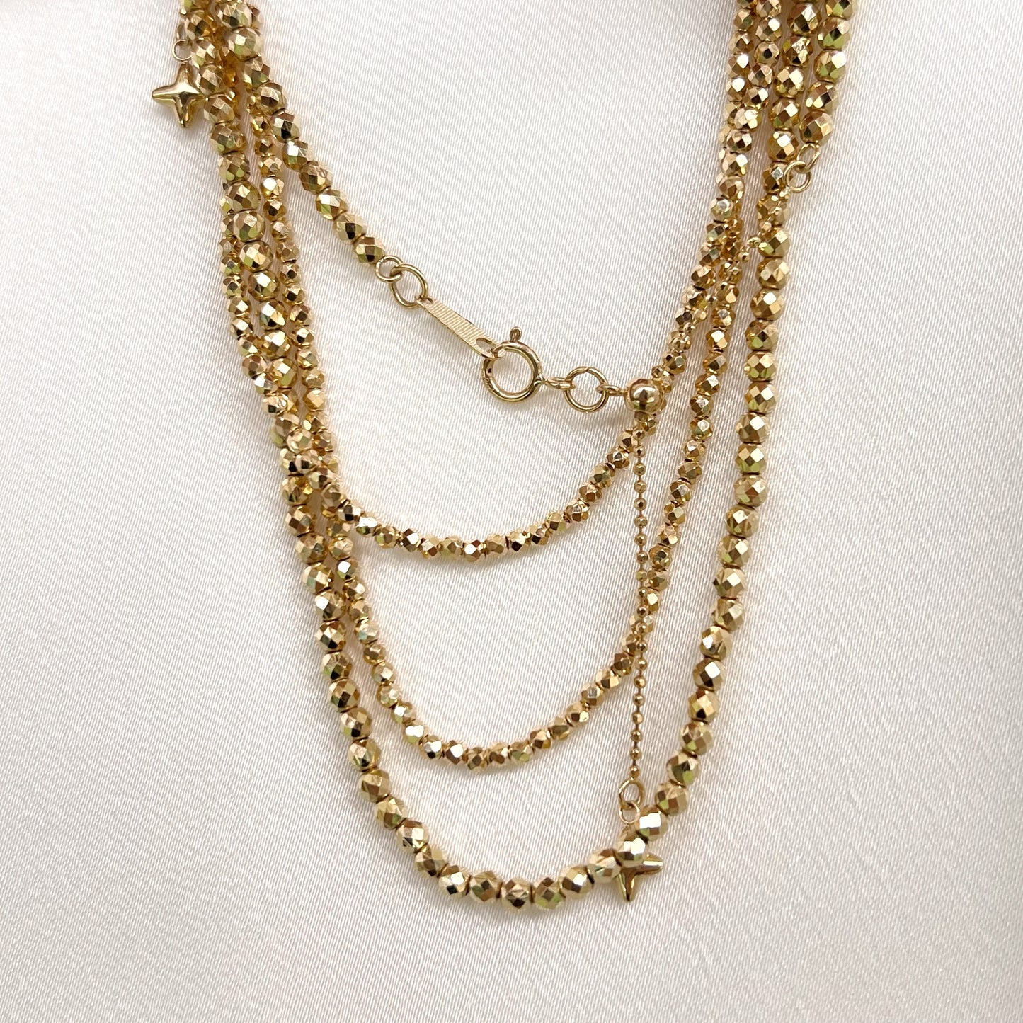 Rosary | 18K Vintage Layering Chain (Solid Gold)