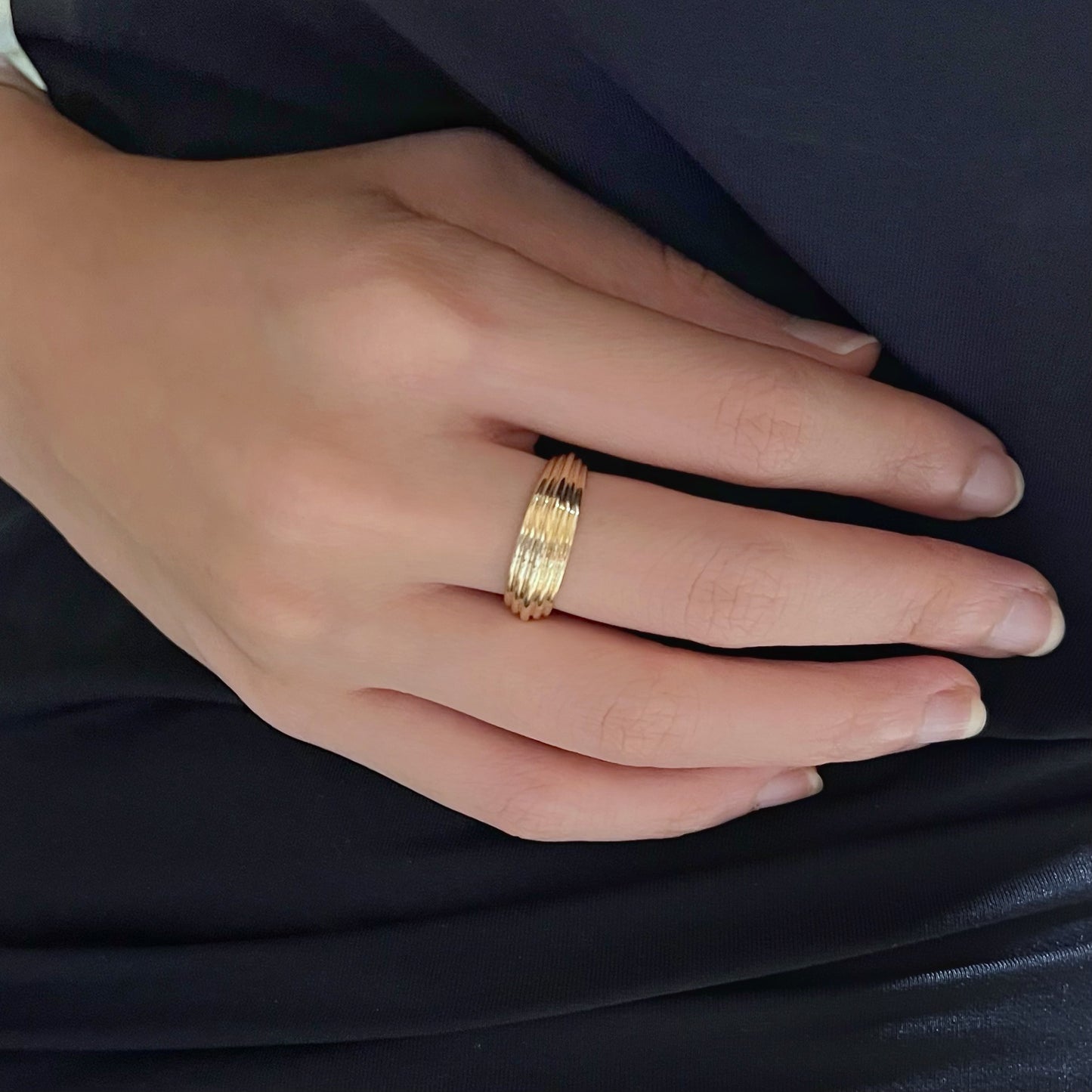 Lane | Statement Dome Ring (Solid Gold)